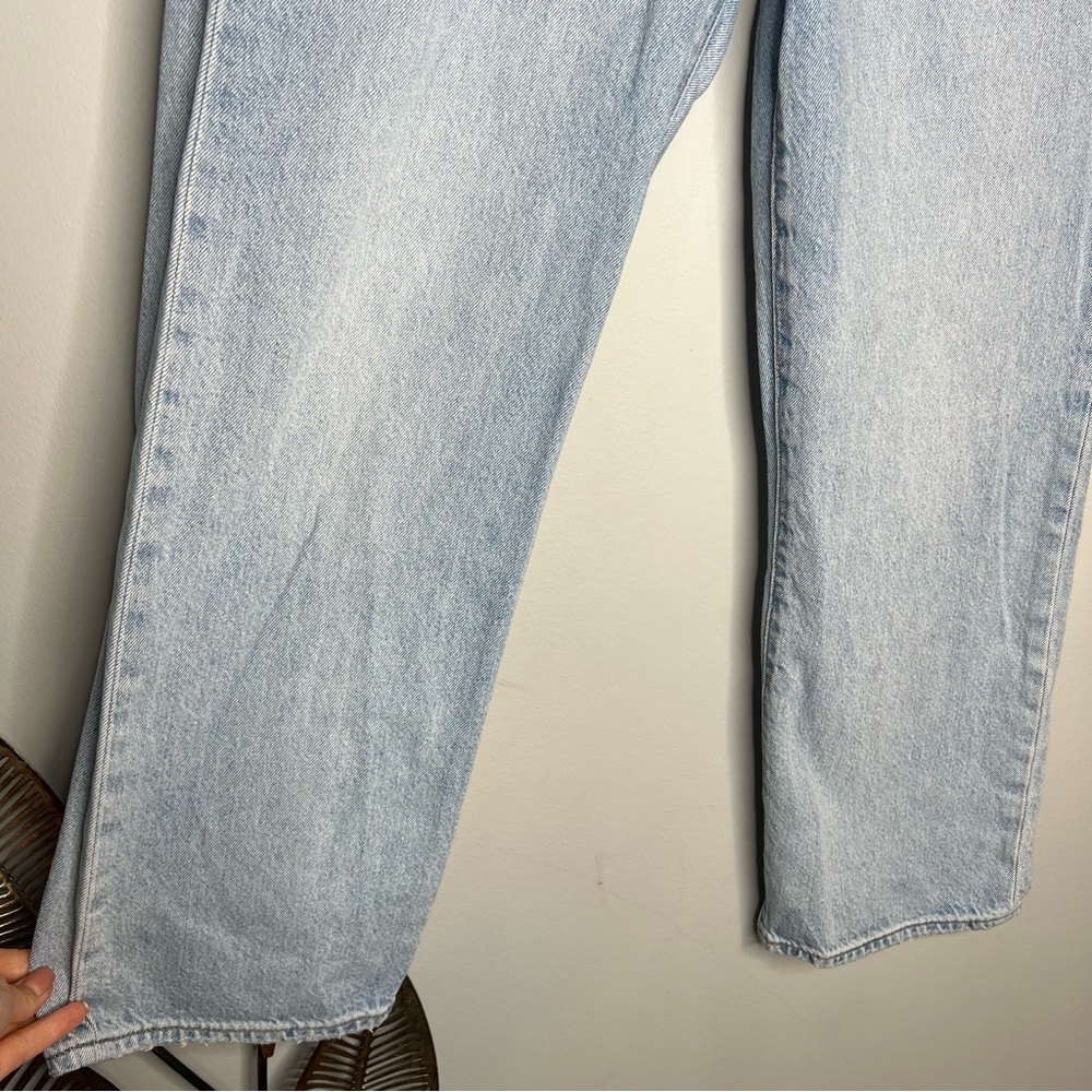 Levi Big E Vintage Style High Waisted Light Wash Ribcage Straight Jeans - Picture 6 of 10